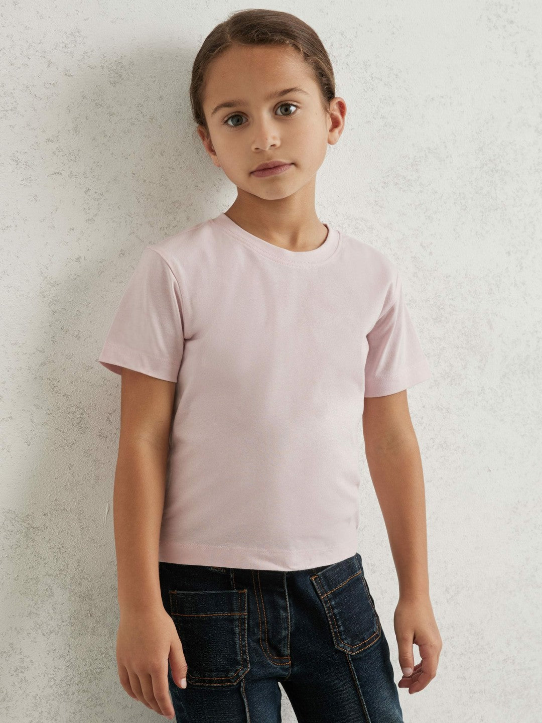 13-14 yrs Cotton Crew Neck T-Shirt Pink | Children & Baby