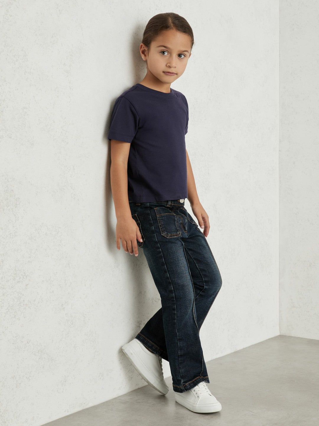9-13 yrs Cotton Crew Neck T-Shirt Navy | Children & Baby