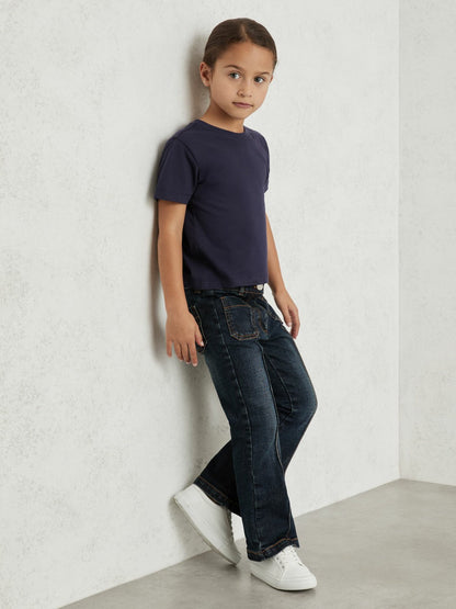 9-13 yrs Cotton Crew Neck T-Shirt Navy | Children & Baby