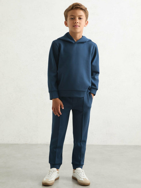 Interlock Jersey Hoodie Ocean Blue | Children & Baby