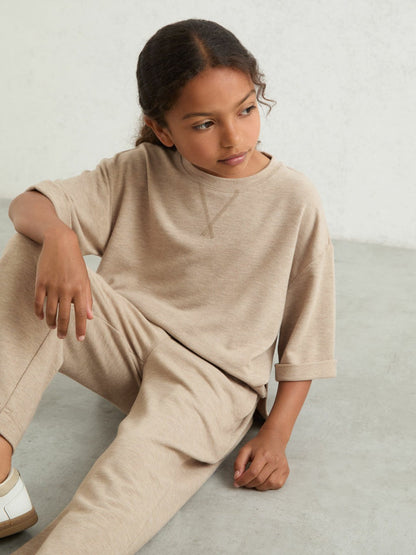 13-14 yrs Top And Trousers Lounge Set Oatmeal | Children & Baby