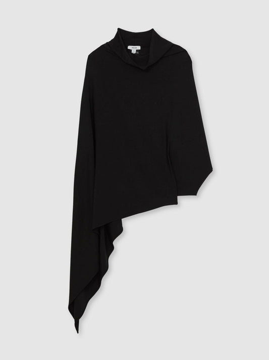Cape Detail Top Black | Women