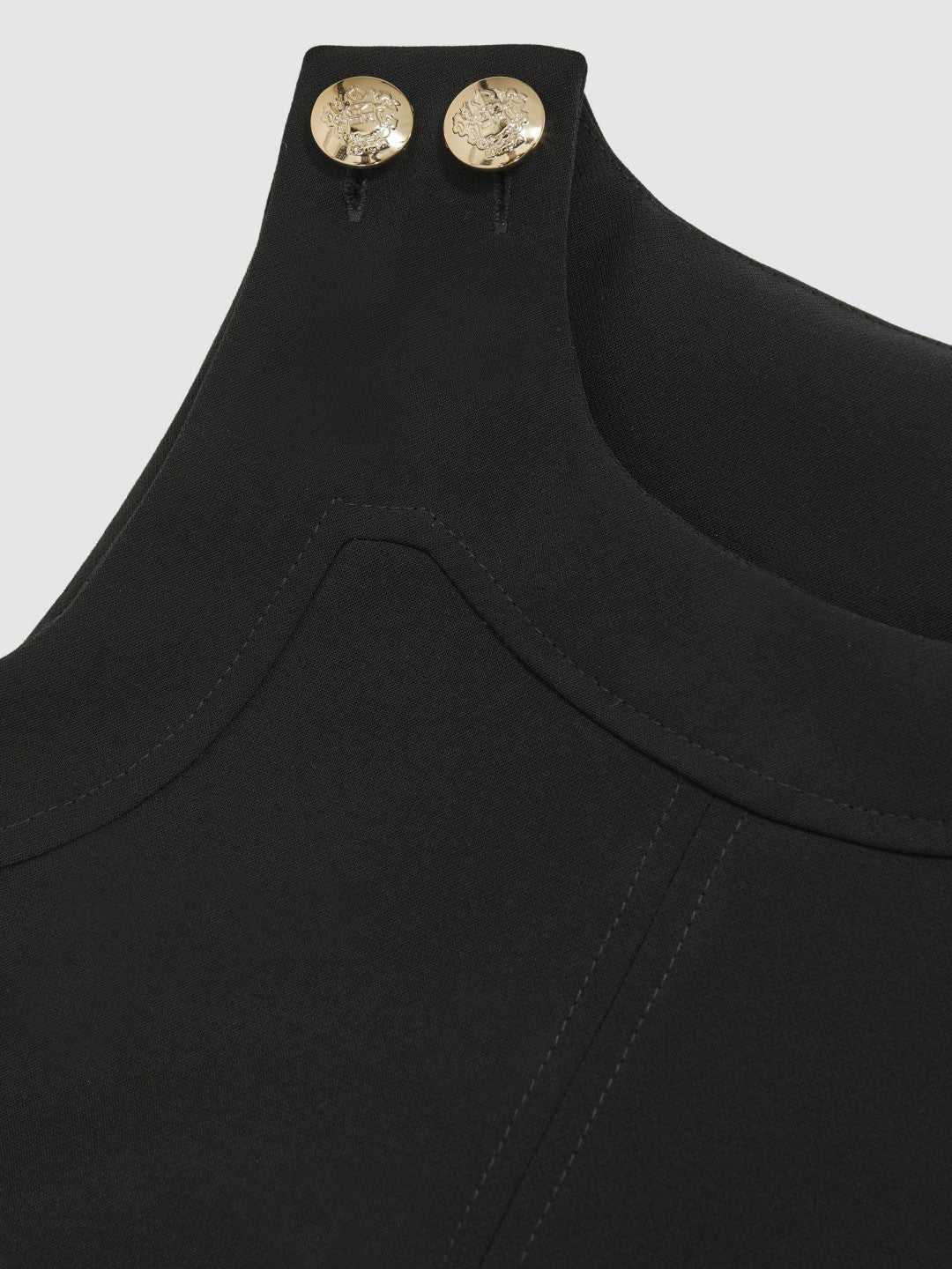 3-9 yrs Button-Detail Sleeveless Shift Dress Black | Children & Baby
