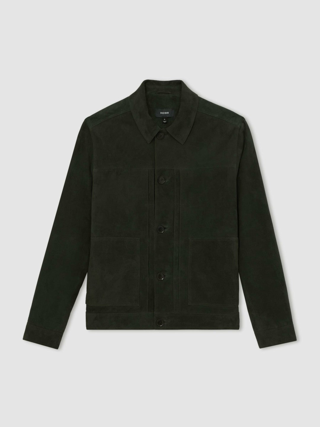 Suede Worker Jacket Dark Green | Men