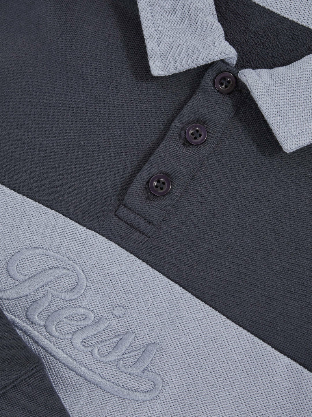 9-13 yrs Cotton Logo-Embroidery Rugby Polo Shirt Airforce Blue/Navy Blue | Children & Baby